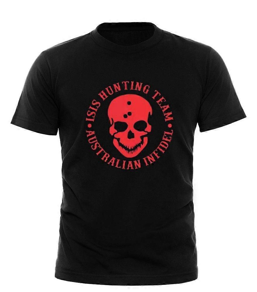 ISIS HUNTING Aussie Infidel Army Man Cave Tee BW2020