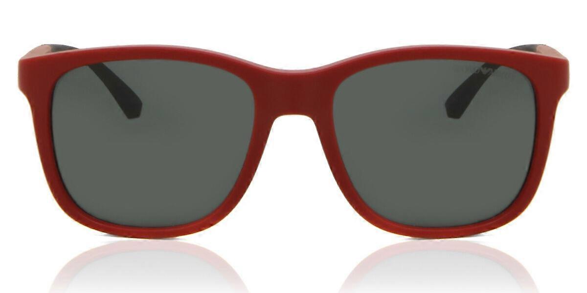 Emporio Armani EA4184 562487 Full Rim Matte Red Men Square  display picture 2