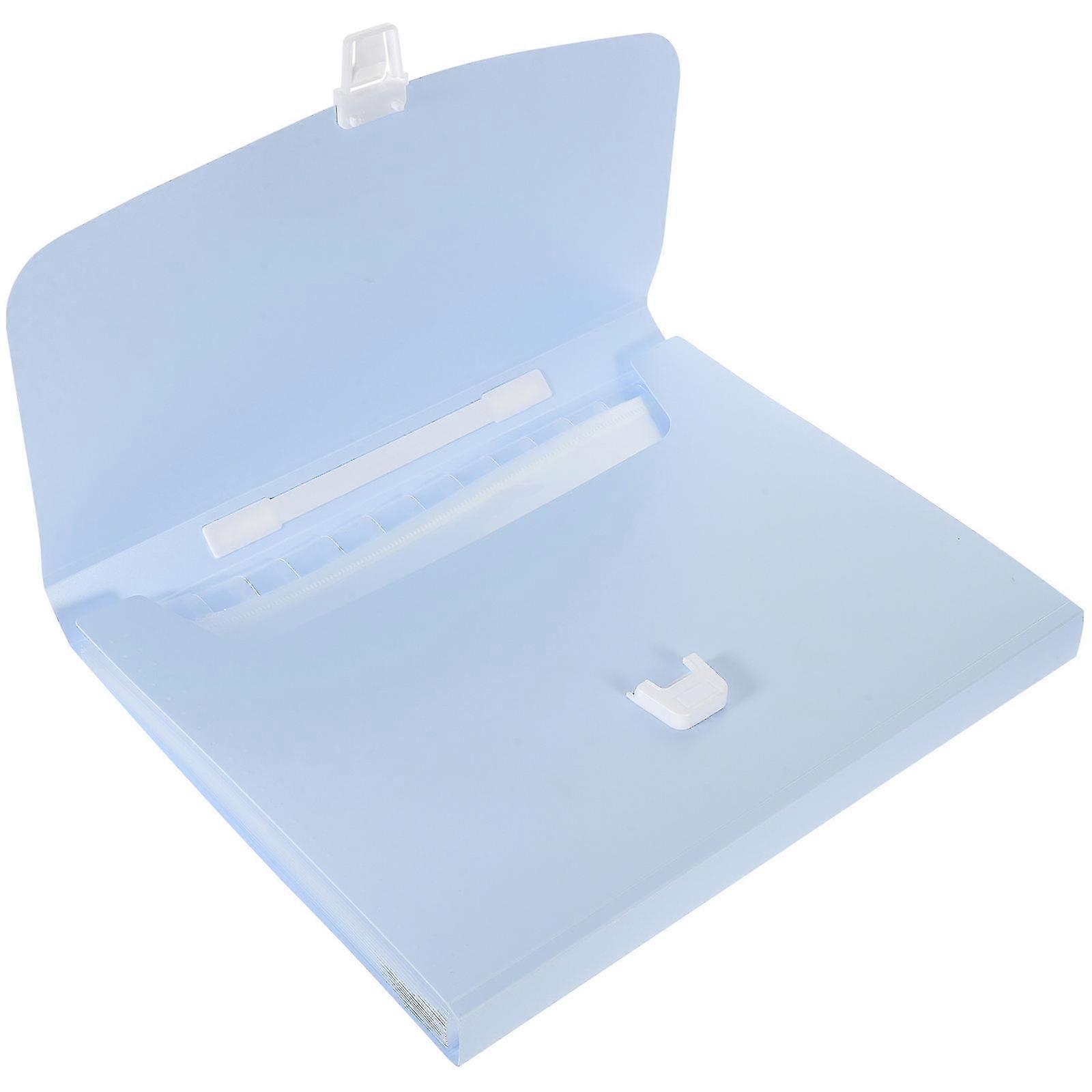 Accordion File Folder Plastic Expanding File Organizer for Document Storage 3Pcs