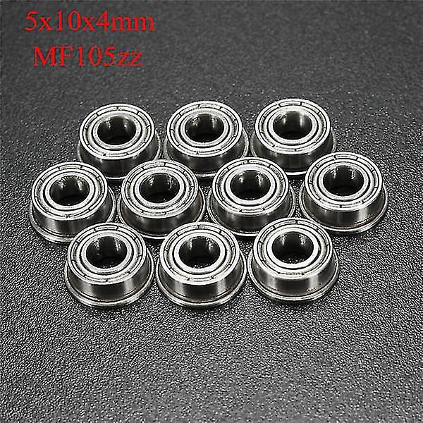 10Pcs 5x10x4mm roulements à billes à bride double blindage