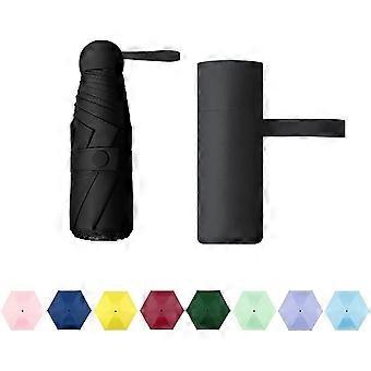 Liangnv Compact Travel Sun & Rain Umbrella Windproof Portable Mini Folding Umbrella for Girls Women