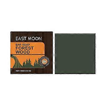 Forest Wood Bath Soap for Men - Refreshing Eucalyptus & Cedarwood, Oil Control, 100g