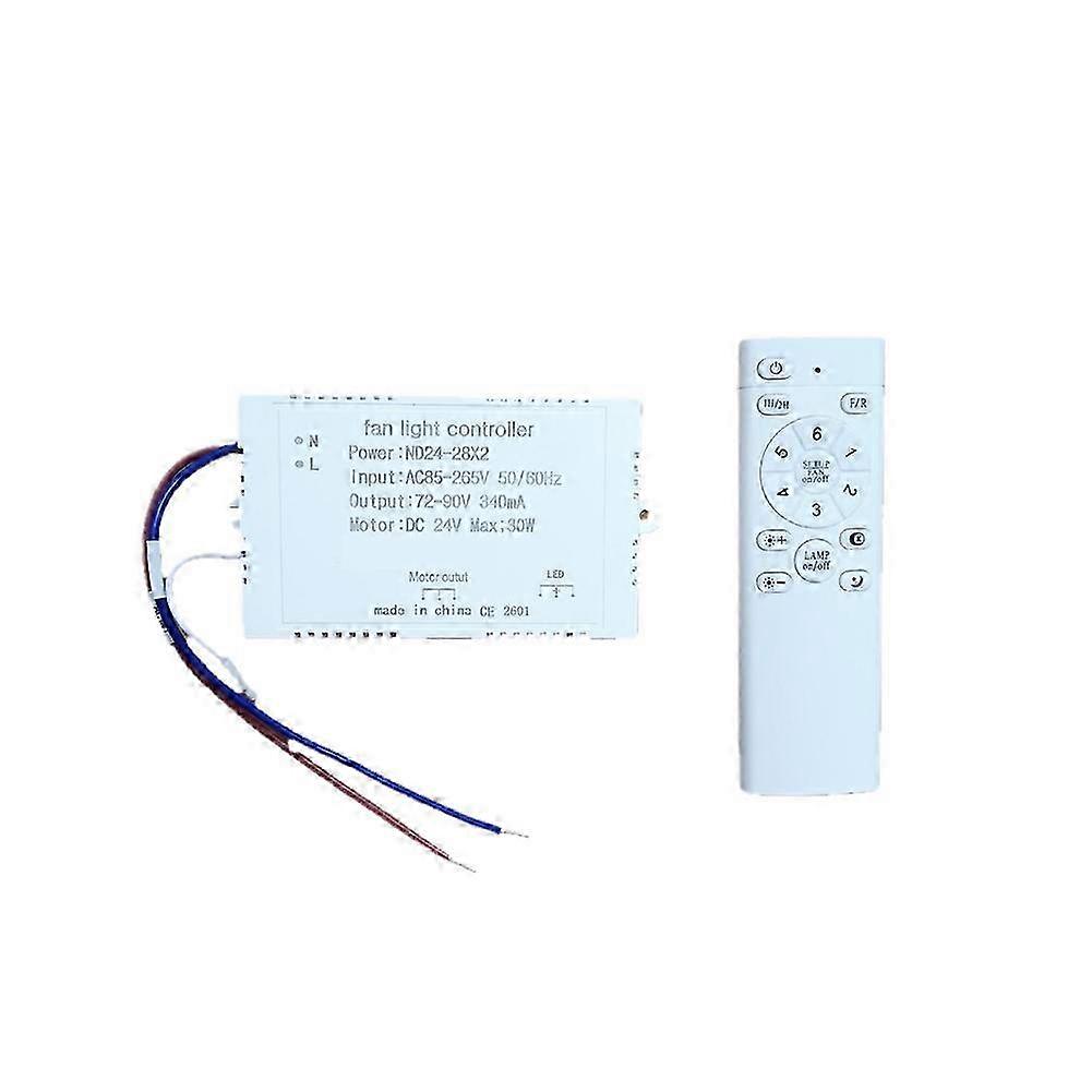 Fan Light Controller 340mA LED Driver Module compatible withRound Fan Lamp Adjustable Color Temperature Dimming Remote Control