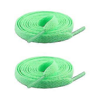 Flat Shoelaces 8mm Wide Polyester Compatible with Casual Shoes Trainers, 120cm Length Multicolored