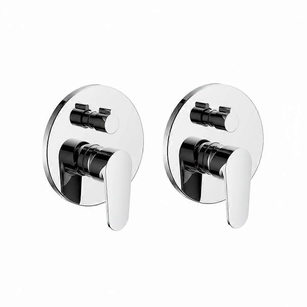 Durable Diverter Shower Mixer for Under-Tile Installation - 2 Pack