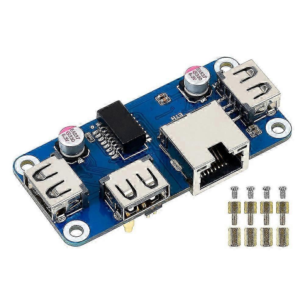 Ethernet/USB HUB HAT(B) compatible with Raspberry Pi 4B/3B+/3A+/2B/Zero/Zero with Zero WH,with 1X RJ45 Ethernet Port
