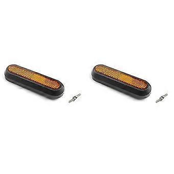 2X Electric Scooter Reflective Wheel Hub Cover Protective Case Decorative Decal compatible with Xiaomi M365 Pro