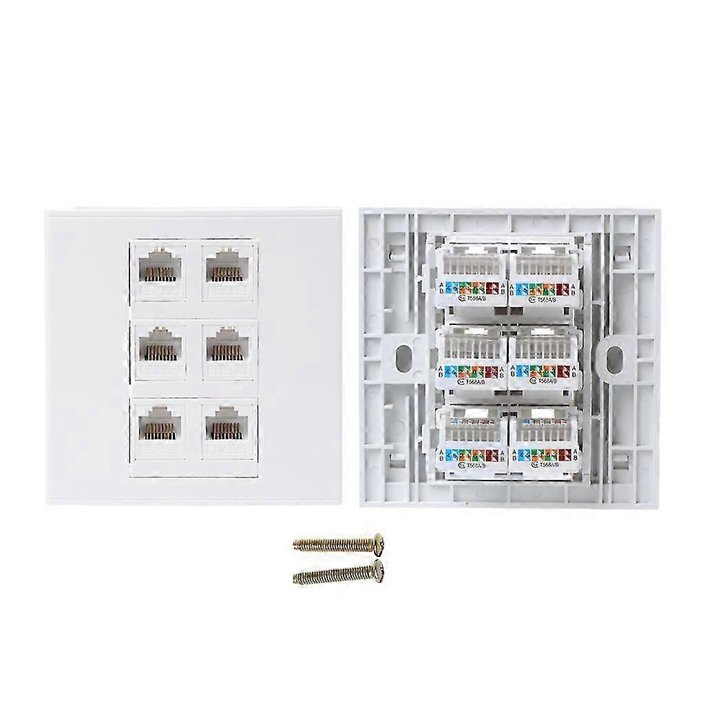 86 Type Computer Socket Panel CAT5E Network Module RJ45 Cable Interface Outlet SH