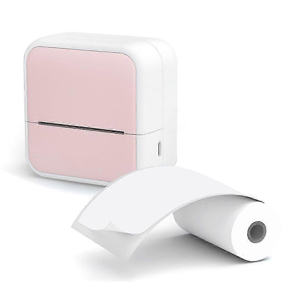 Portable Thermal Printer compatible with Notes Journal DIY Kids Pink