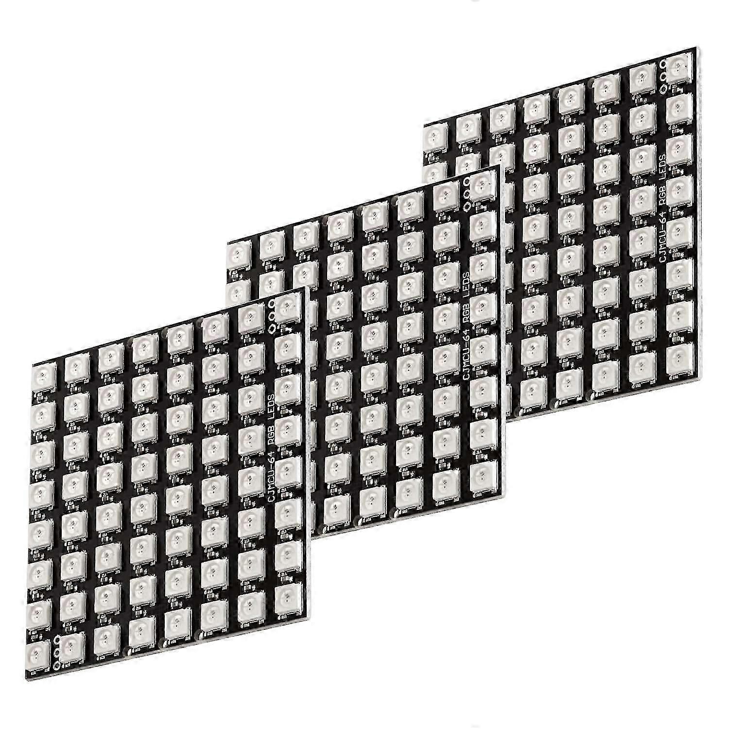 3 x U 64 LED Matrix Panel CJMCU-8X8 Modul
