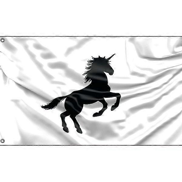 Unicorn White Flag EY-0490