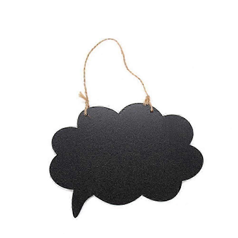 Chalkboard sign for wall decor double-sided with rope