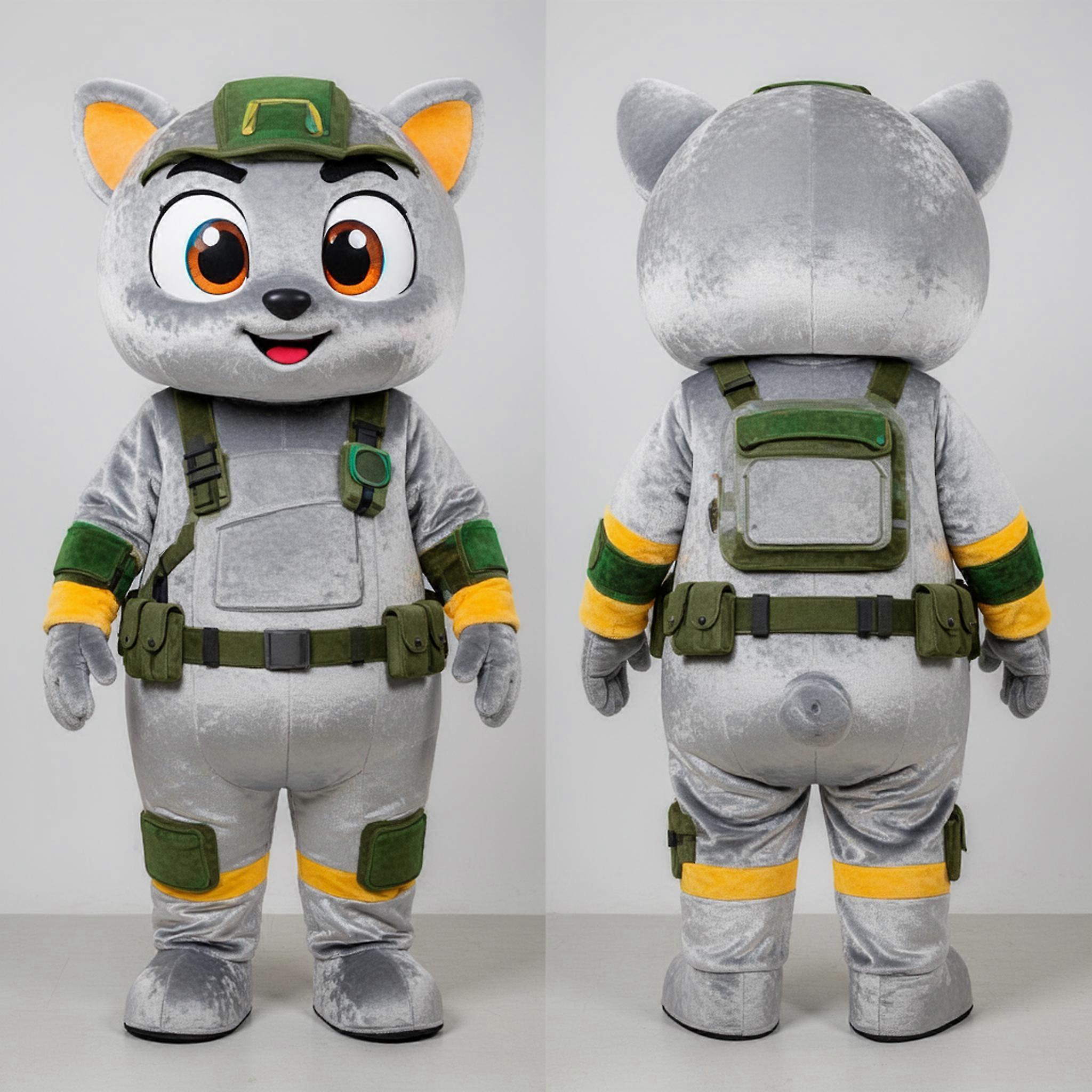 MASTICOT Silver Rounded Commando Mascot