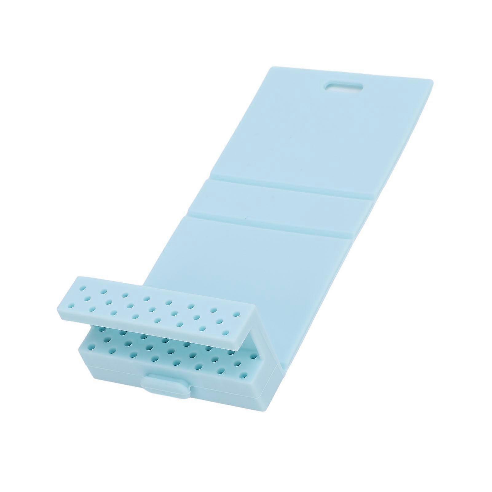 Silicone Nail Drill Bit Holder Foldable Multipurpose Drill Bit   Case Nail Tech Bits Storage Container
