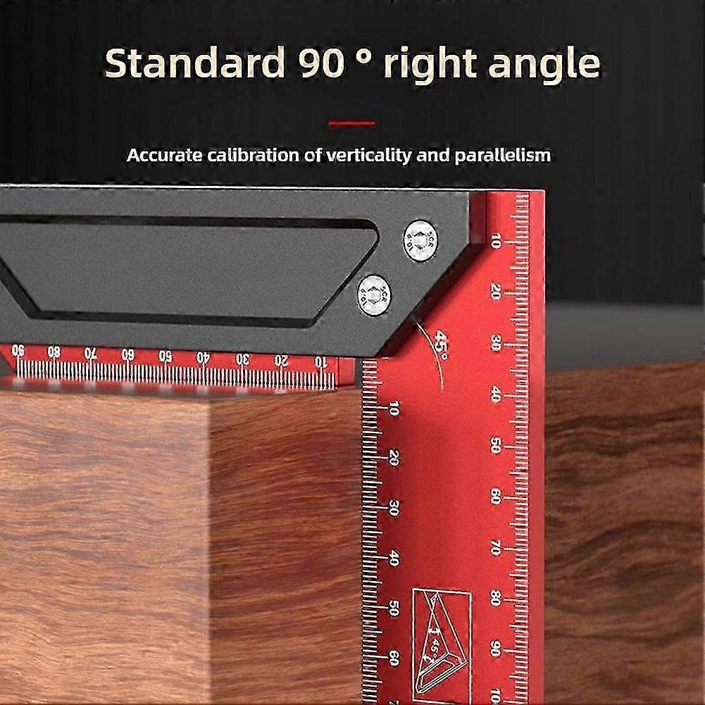 Multi-Angle Measuring Ruler, Carpenter Square, Combination Framing Square, 90°_w