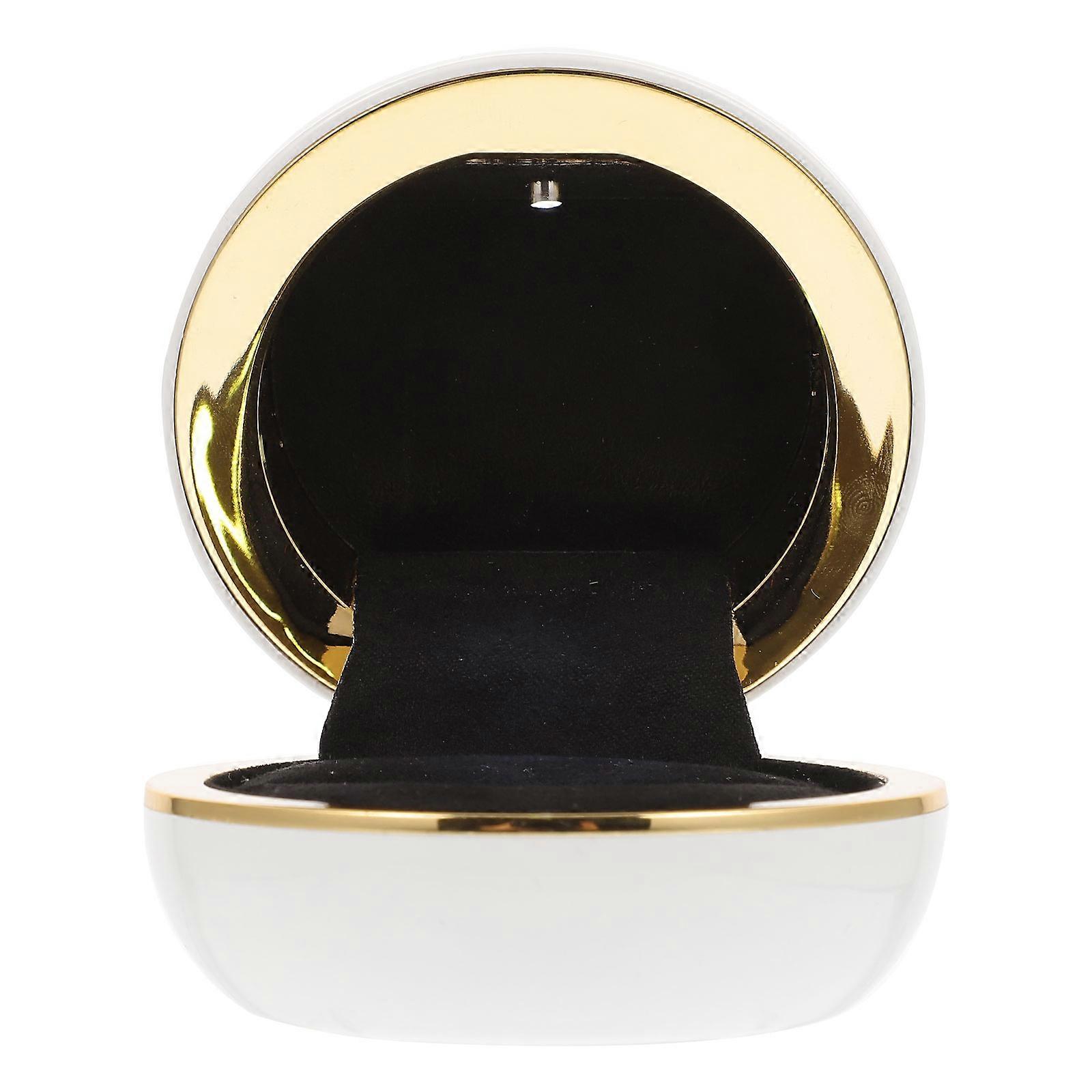 Diamond Ring Case with LED Lighting for Elegant Wedding Box