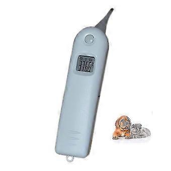 Digital Pet Thermometer Fast Reading with C F Switch for Dogs Horses Rectal Use LCD Display Memory Function Overheat Alarm