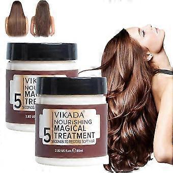 2pcs Nourishing Magical Hair Mask, 5 Seconds Restore Softness for All Hair Types, 80ml