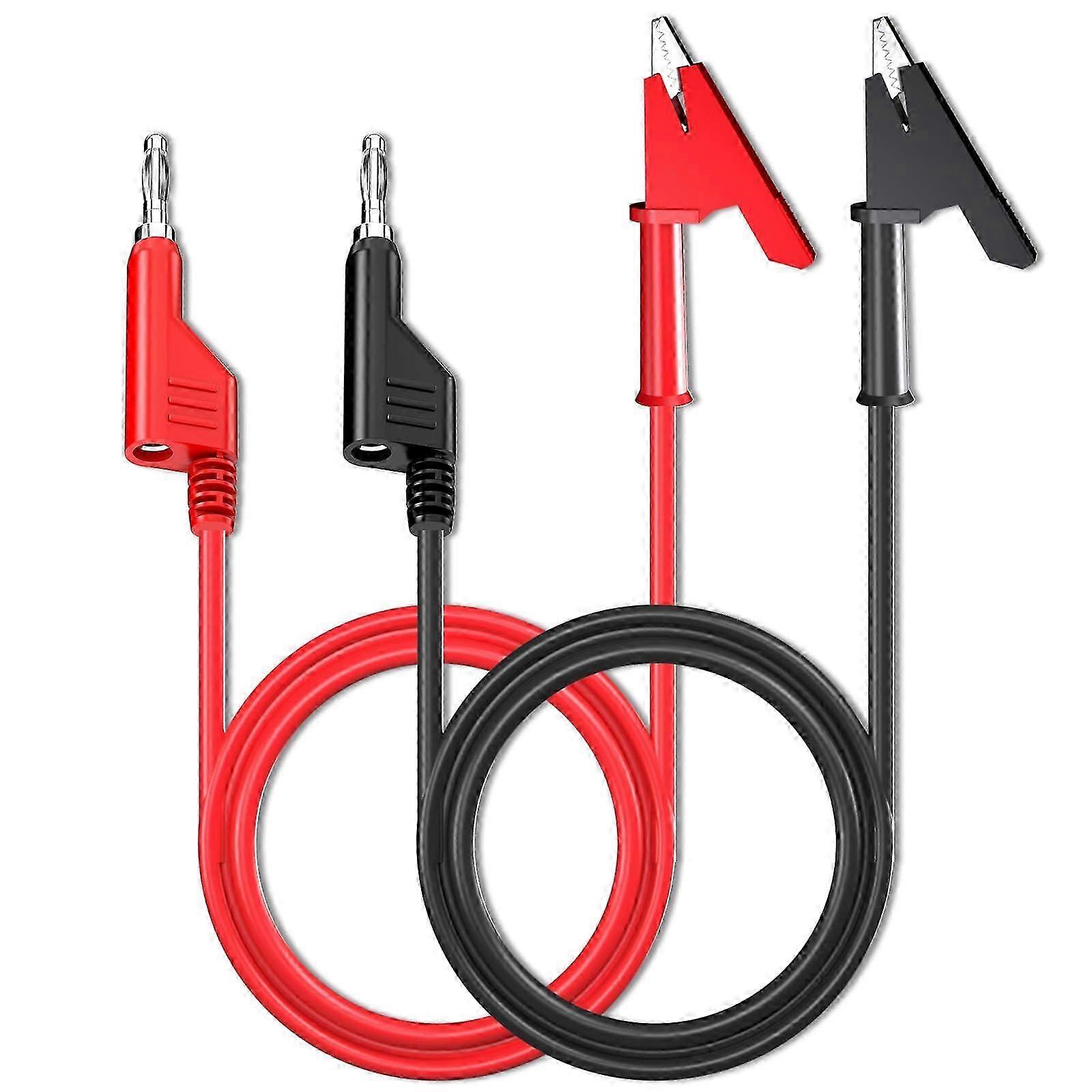 Stackable 4mm Banana Alligator Test Leads