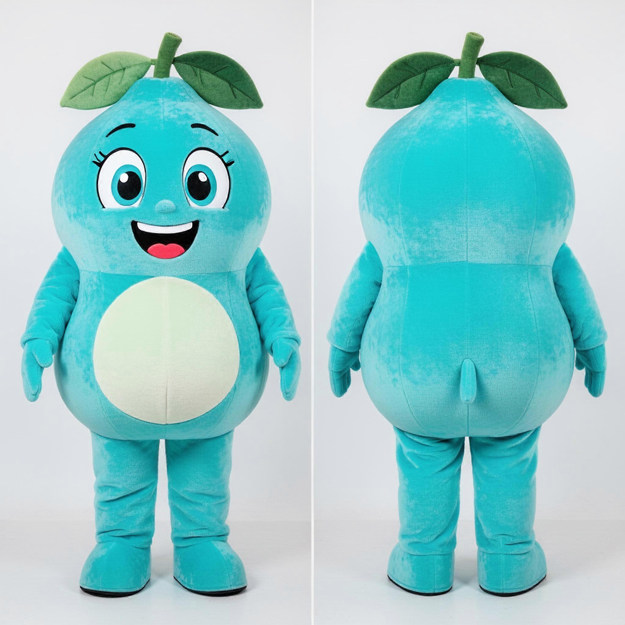 MASTICOT Cyan Rounded Grapefruit Mascot