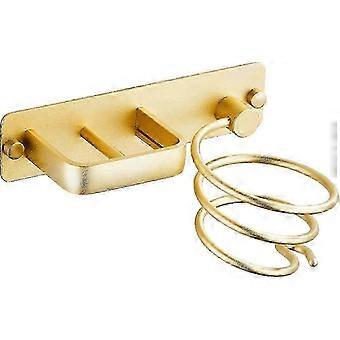 2026 Metal Wall Mount Hair Dryer And Straightener Holder With Cable Organizer, For Storing Brushes And More.C2
