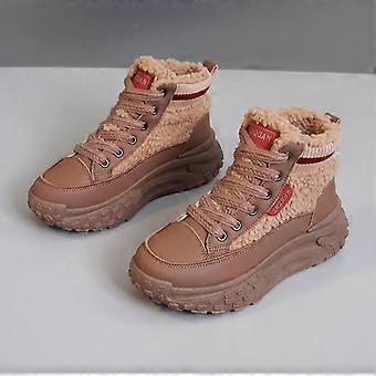 Hohe Damen-Winterstiefel mit weichem Baumwollfutter für Wärme und Komfort