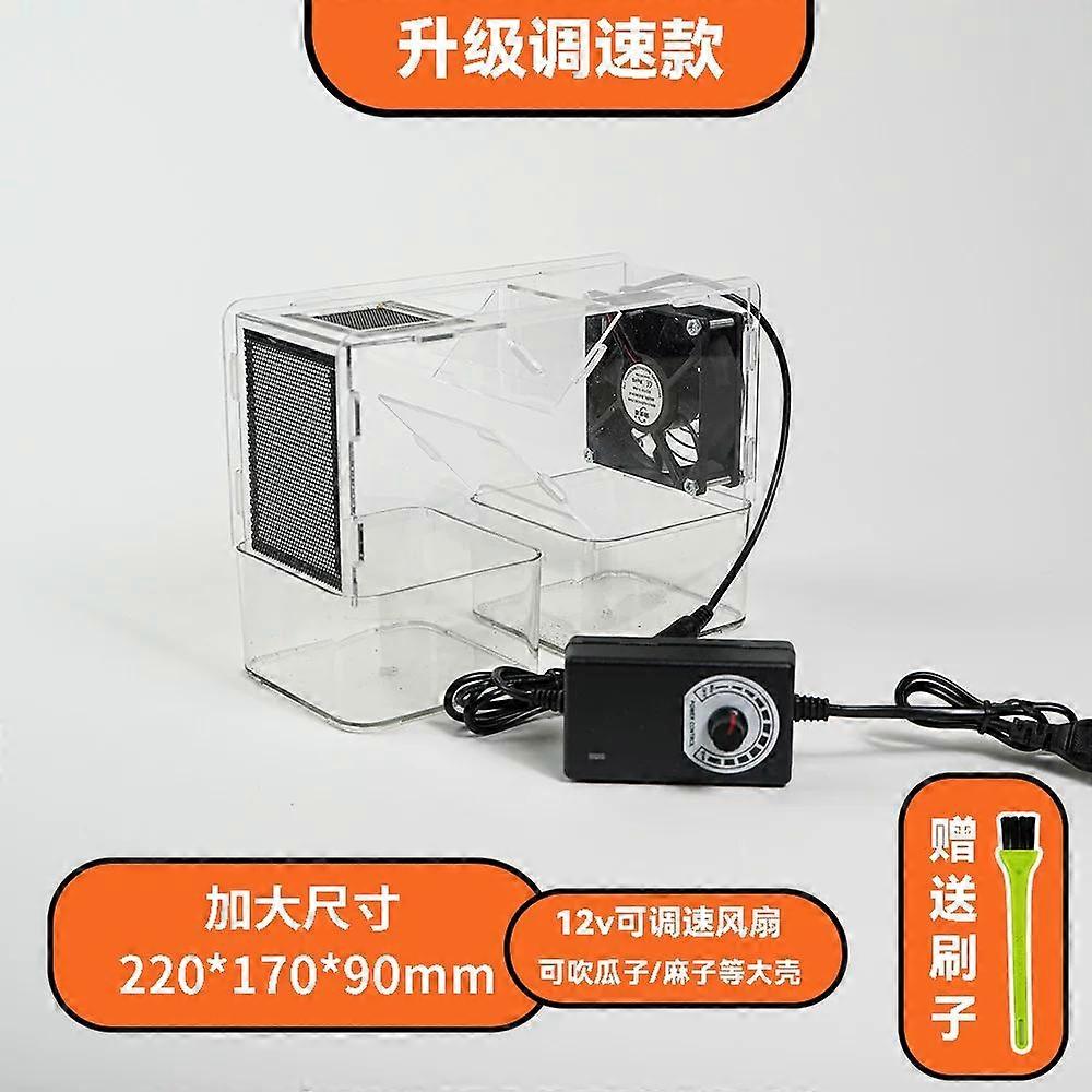 Automatic Bird Feed Shell Blowing Machine Washable Acrylic Seed Shell Separator for Birds Effortless Shell Removal Tool