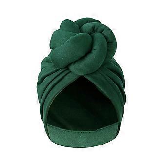Unique Bohemian style knotted headscarf hat - Retro solid color - Comfortable elastic headscarf, suitable for Ramadan, chemother
