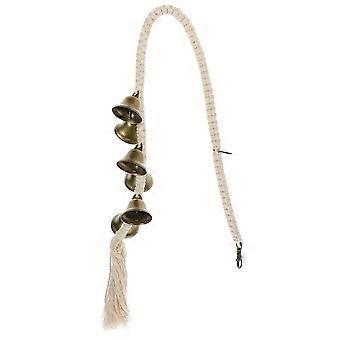 Door Knob Cotton Rope Dog Training Bell Woven Hanging Alarm Pet Doorbell Durable Adjustable Puppy Bells for Potty