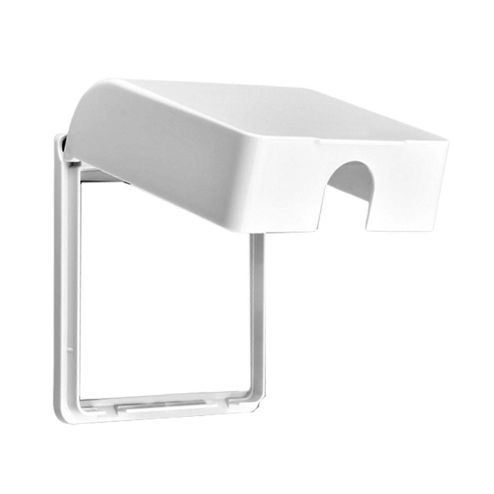 IP66 Waterproof Weatherproof Switch and Socket Cover Type 86 for Bathroom Light Panel White