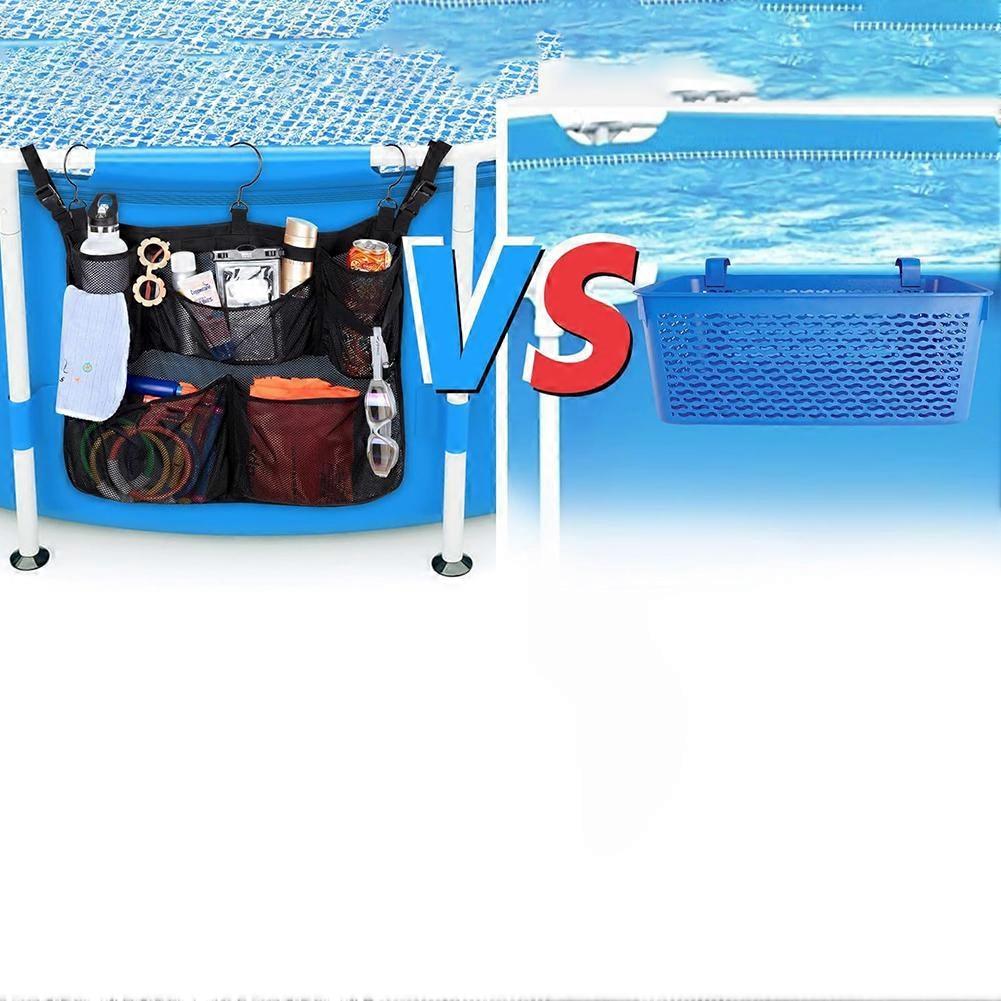Adjustable Hooks Pool Basket Outdoor Activities Adjustable Hanging Storage Solution Customizable Hanging Height