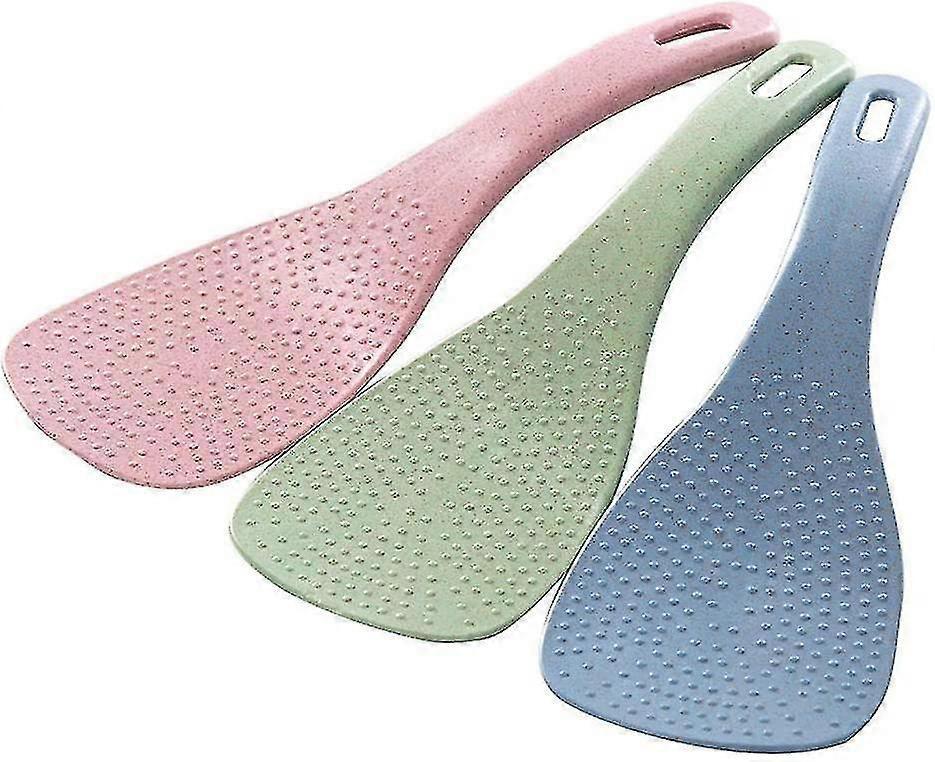 3-Piece Wheat Straw Rice Spoon Set