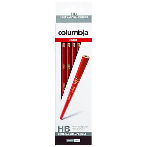 HB Quality Columbia Cadet Range Hexagon Lead Pencils Pack of 20 Ages 3+ and Up