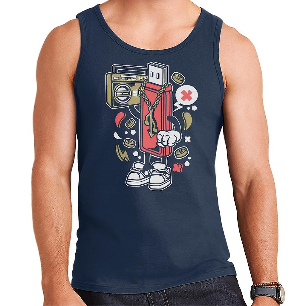 Boombox Flash Drive férfi ' s Vest