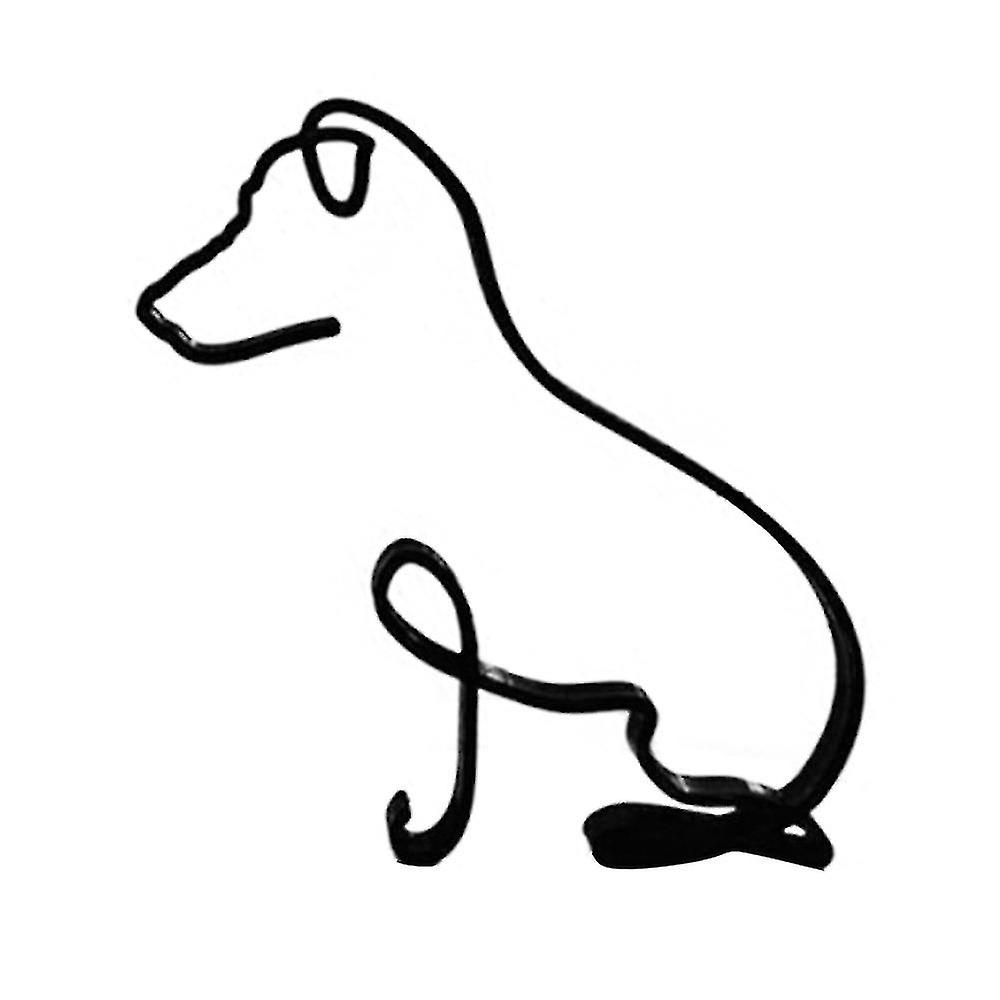 Modern Minimalist Metal Dog Sculpture Home Room Decor Statue Art Ornaments-n