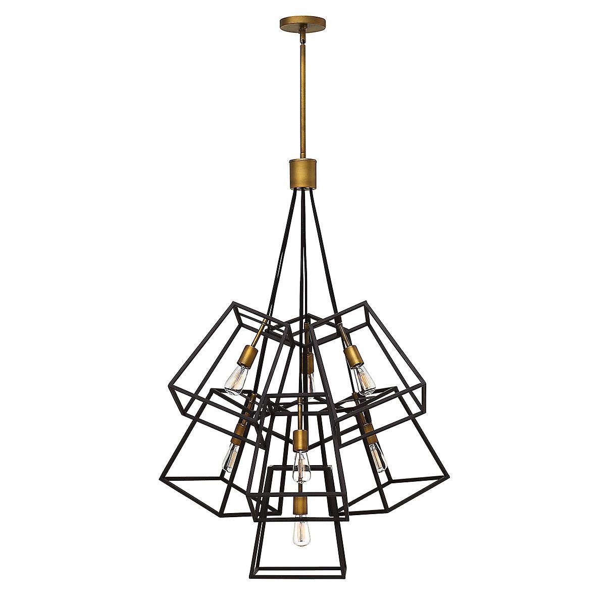 Fulton 7 Light Chandelier Bronze Finish, E27