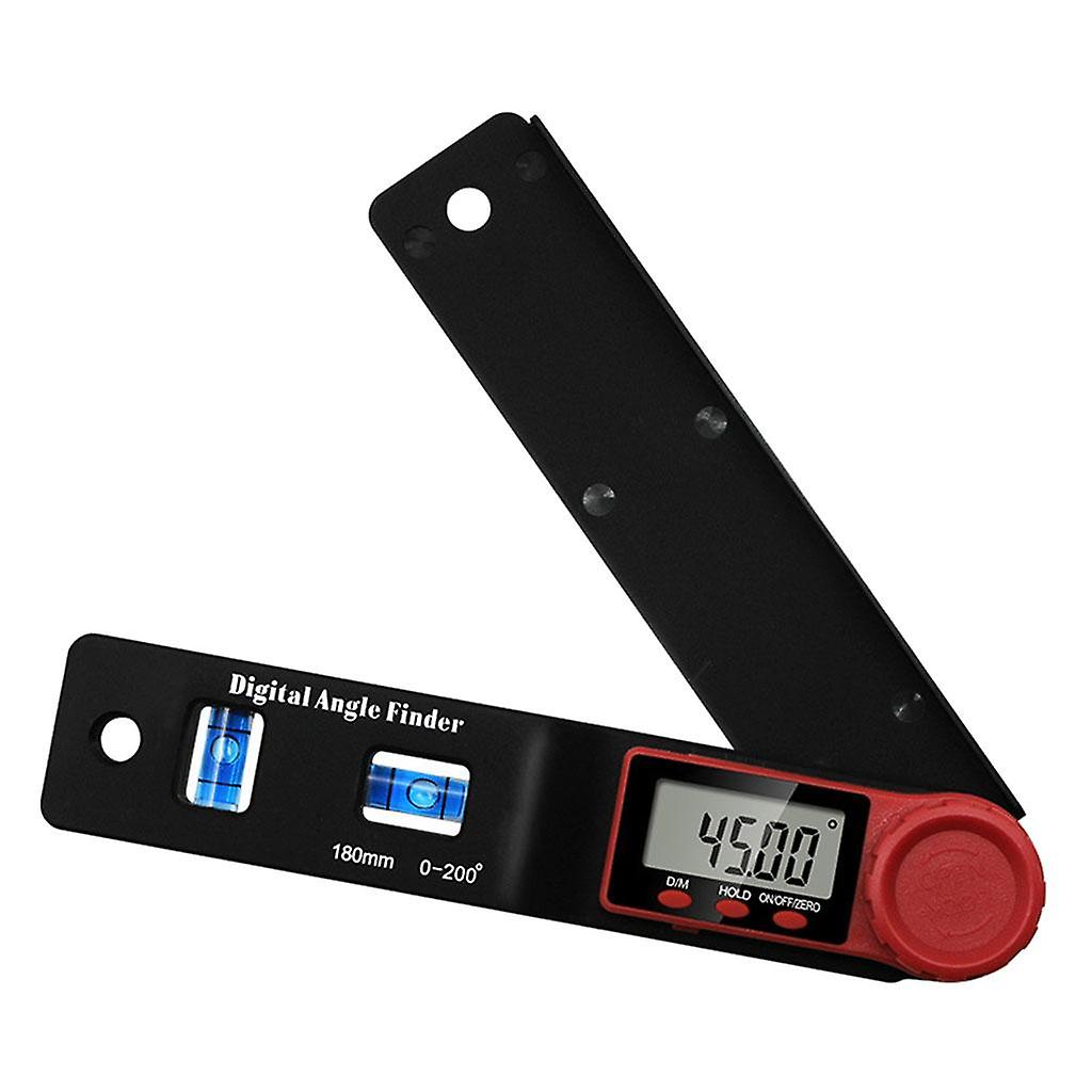 Mini Digital Protractor Spirit Level Angle Finder Electronic Meter Gauge Blue Bubble