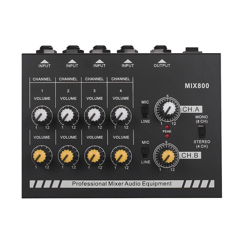 Mix800サウンドミキサー 超小型8チャンネルカラオケシステム デジタル