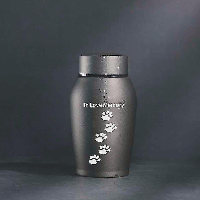 Stainless Steel Pet Cremation Urn Keepsake Cat Dog Ashes Holder Memorial Funeral