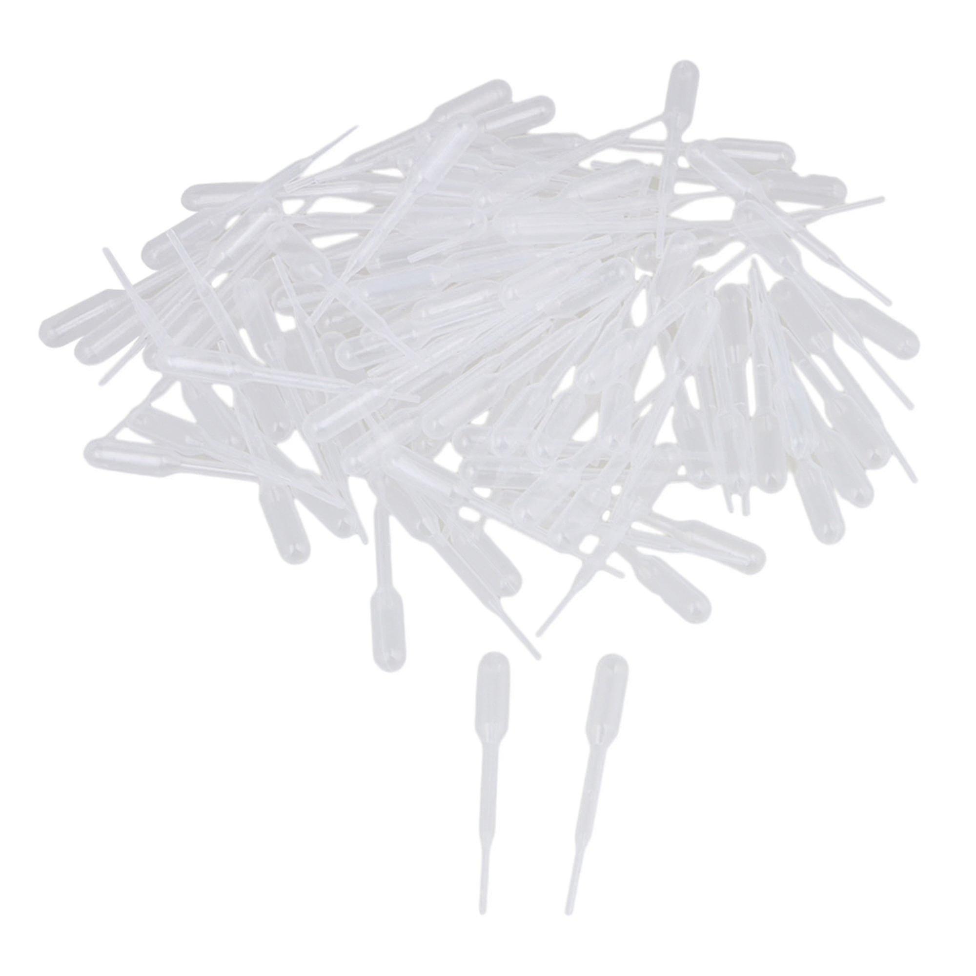 100 x Engangsdråber Overfører Pasteur Pipettes Lab Supplies 0,2 ML