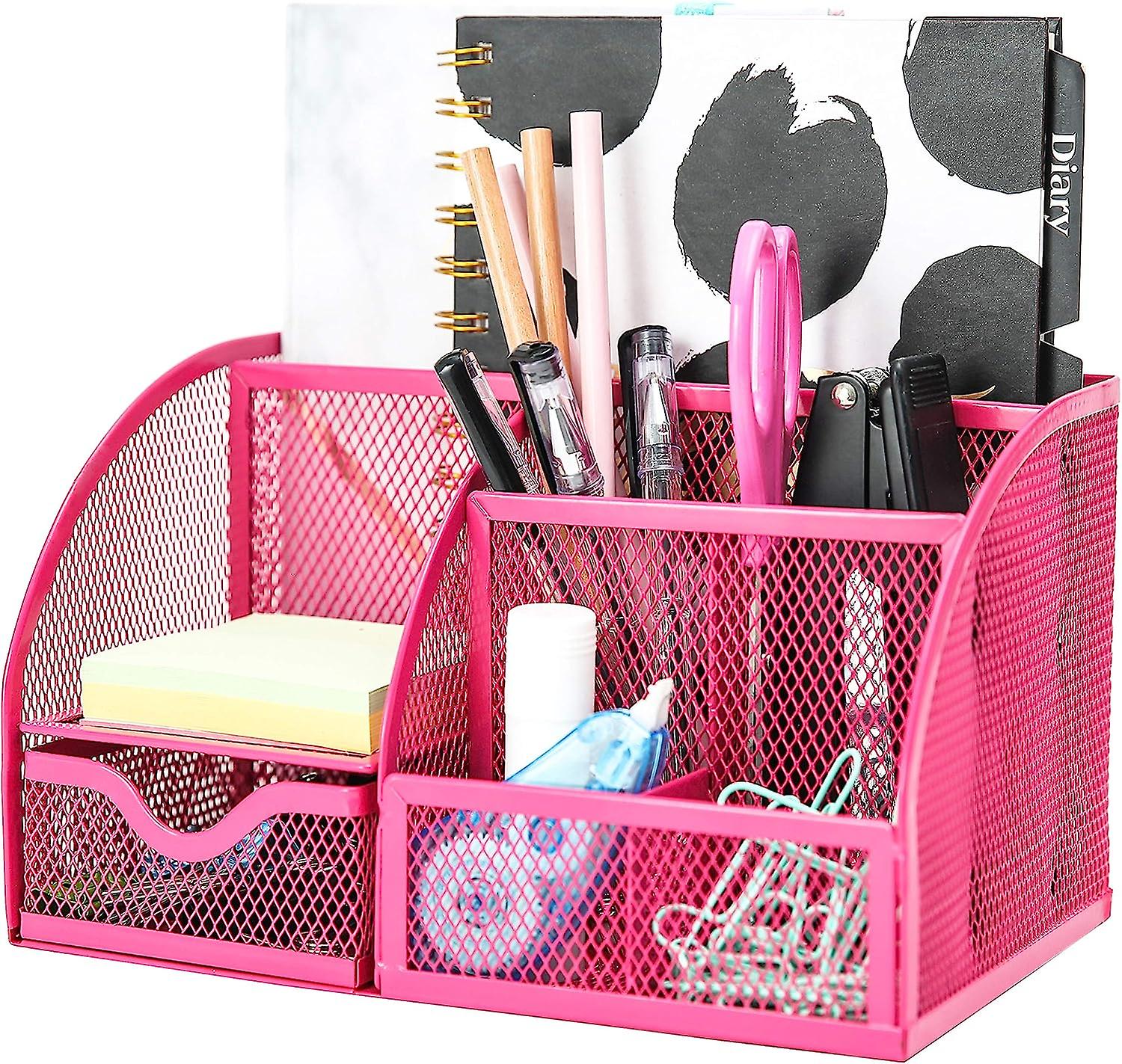 Desktop Manager/Stationery Manager/Penholder/Desktop Manager/Multifunction Manager 348 (Pink)