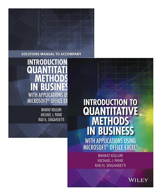 Introduction To Quantitative Methods In Business by Rao N. Singamsetti Paperback Book