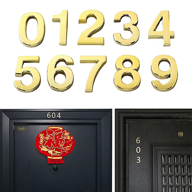 10pcs 0 To 9 5cm Self Adhesive Number Stickers House Door Address Number Plate Sign Hotel House Decor Number