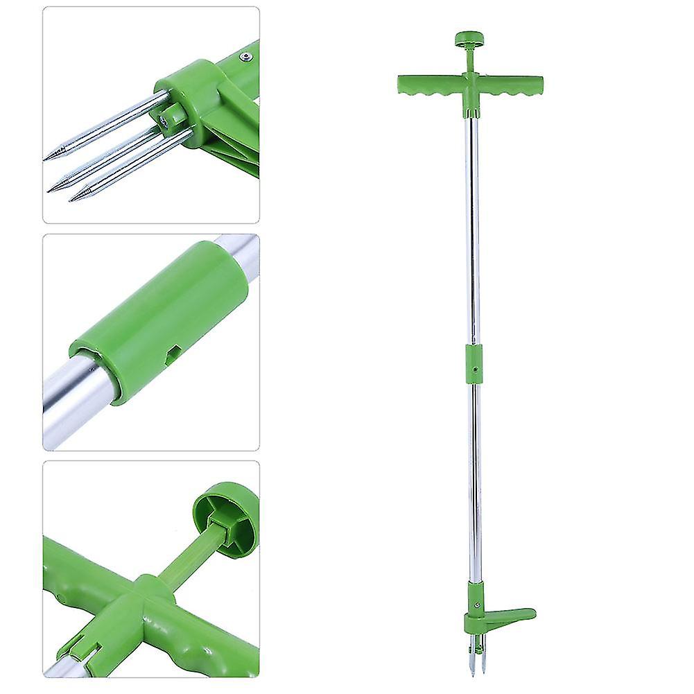 Portable Weed Puller Stand-Up Weeder 1m Long Handle Root Remover