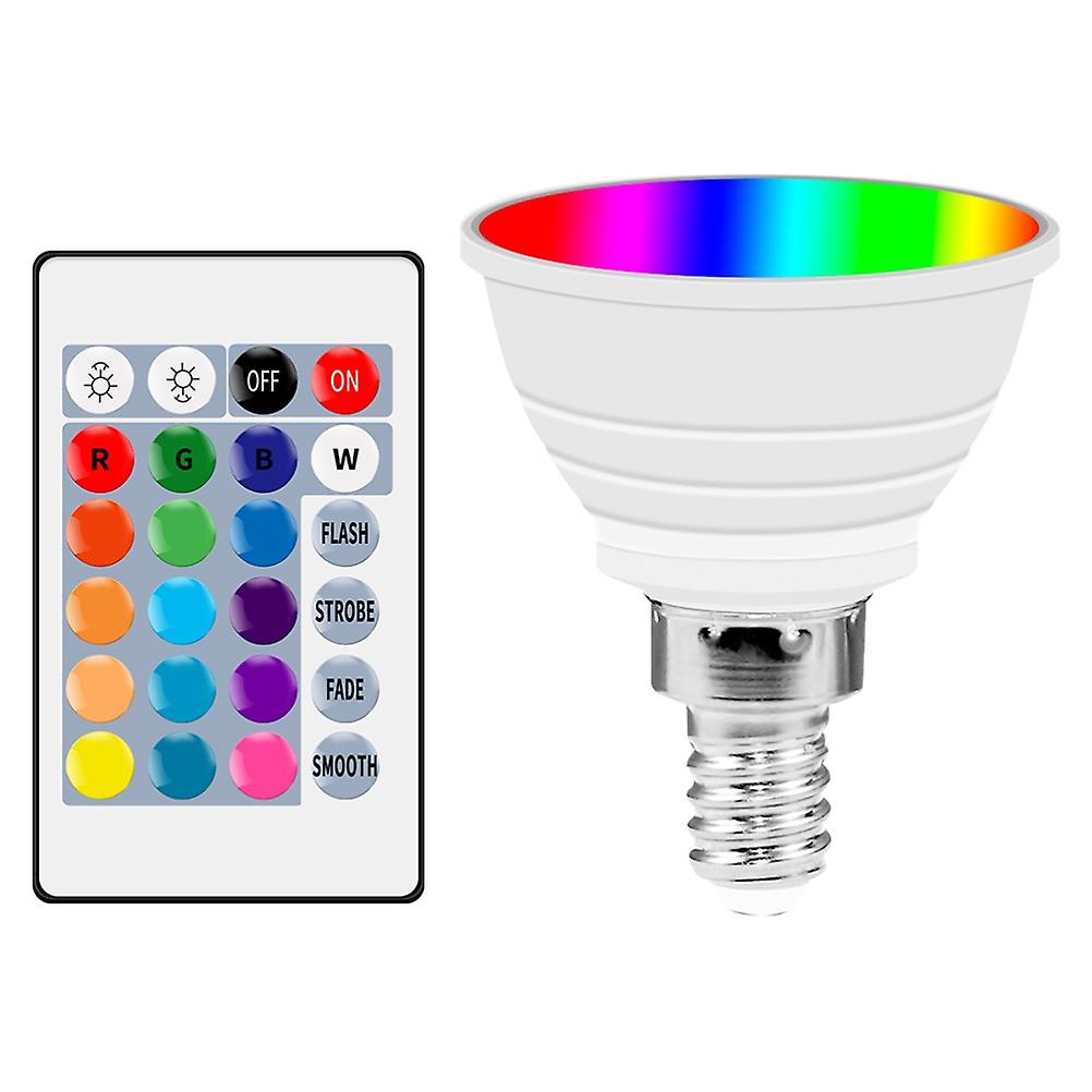 E14Smart Bulb RGB Light Cup 16 Color Changing E14 Remote Control Smart Spotlight Bulb