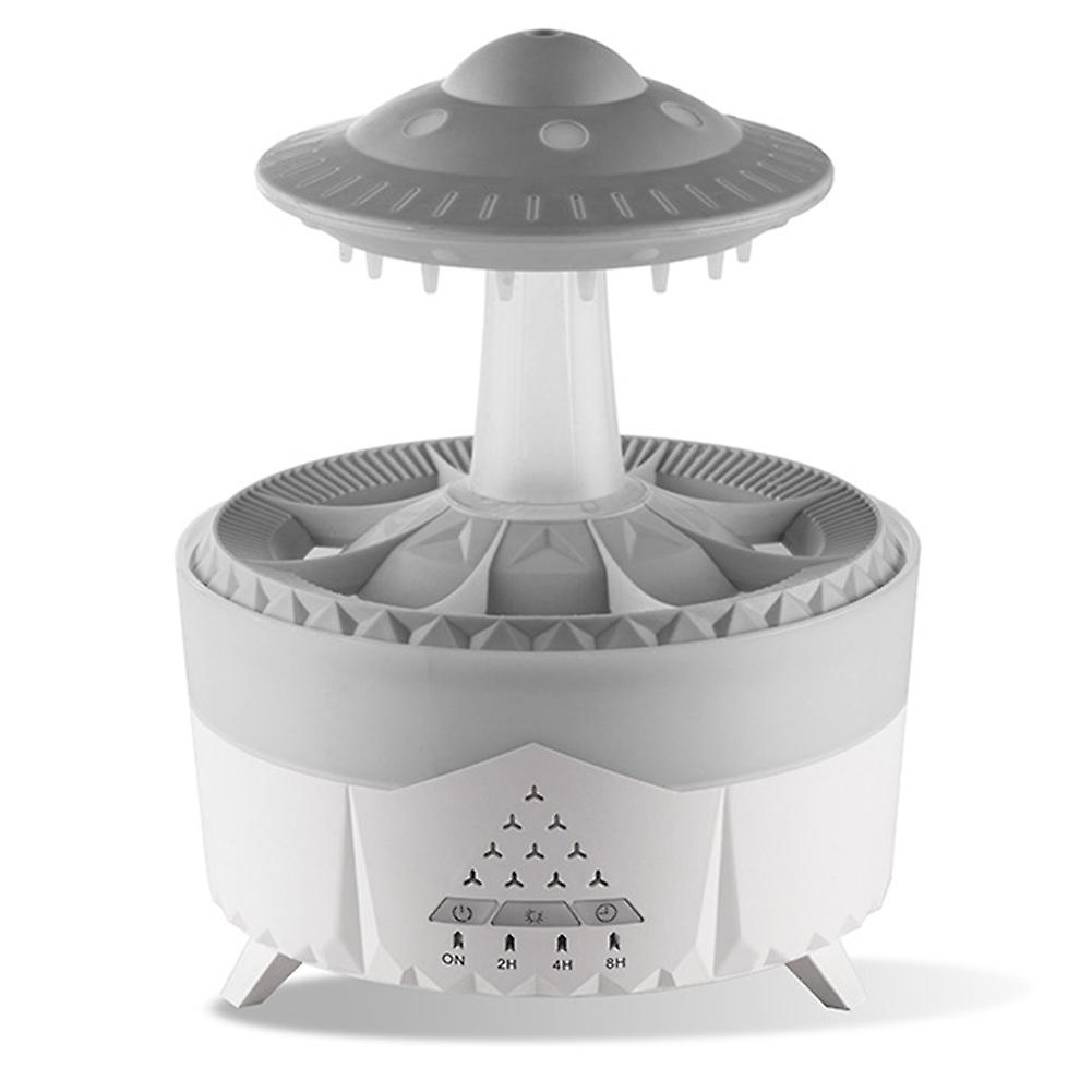 Cute Alien Spaceship Raindrop Aromas Diffuser Stylish Airs Purification Atomizer for Living Room
