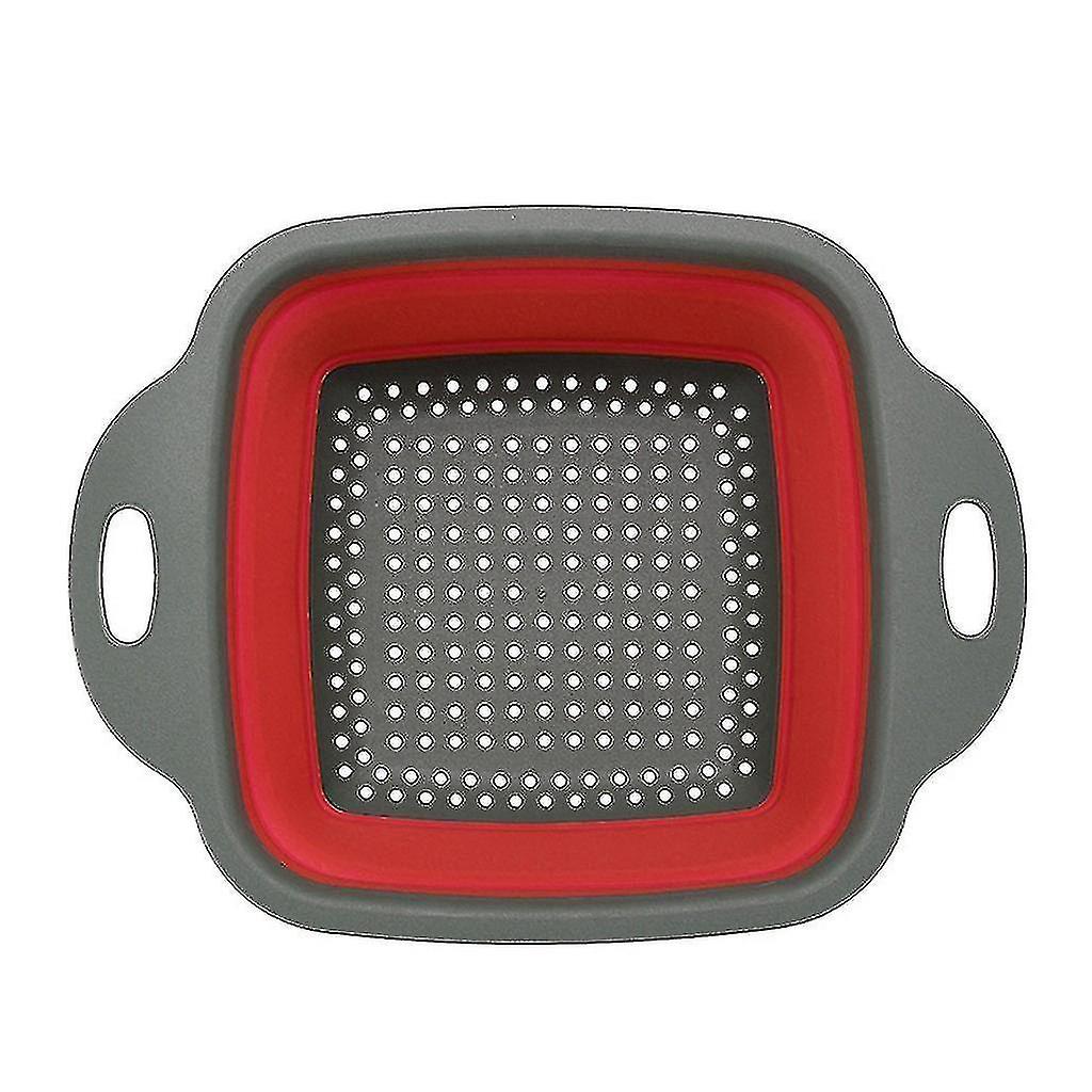 Foldable Silicone Colander Fruit Vegetable Washing Basket Strainer Kitchen Tool