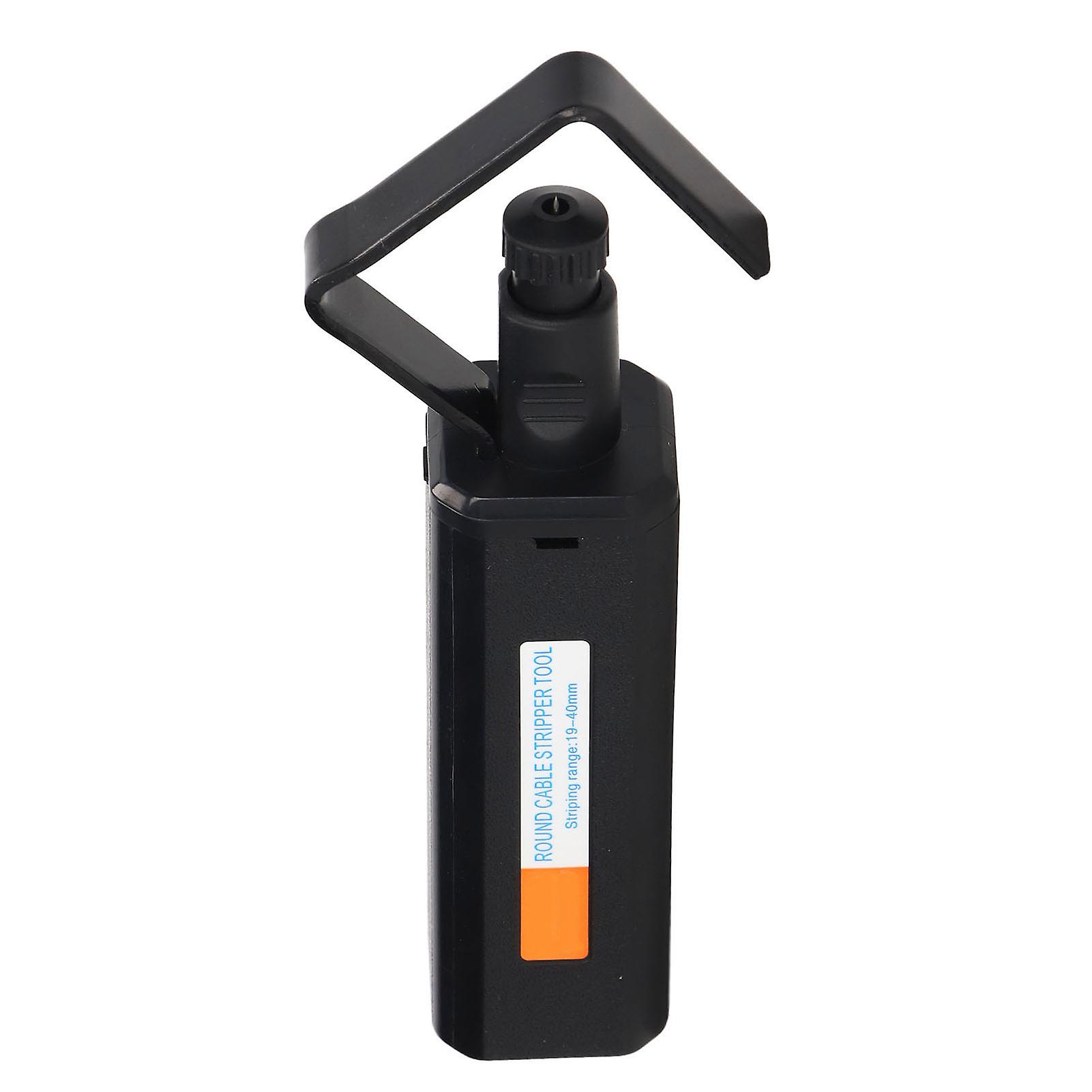 Cable Jacket Stripper Hand Tool for 19-40mm Optical Fiber Wire, Round Design for Horizontal and Vertical Stripping, Durable and Precise