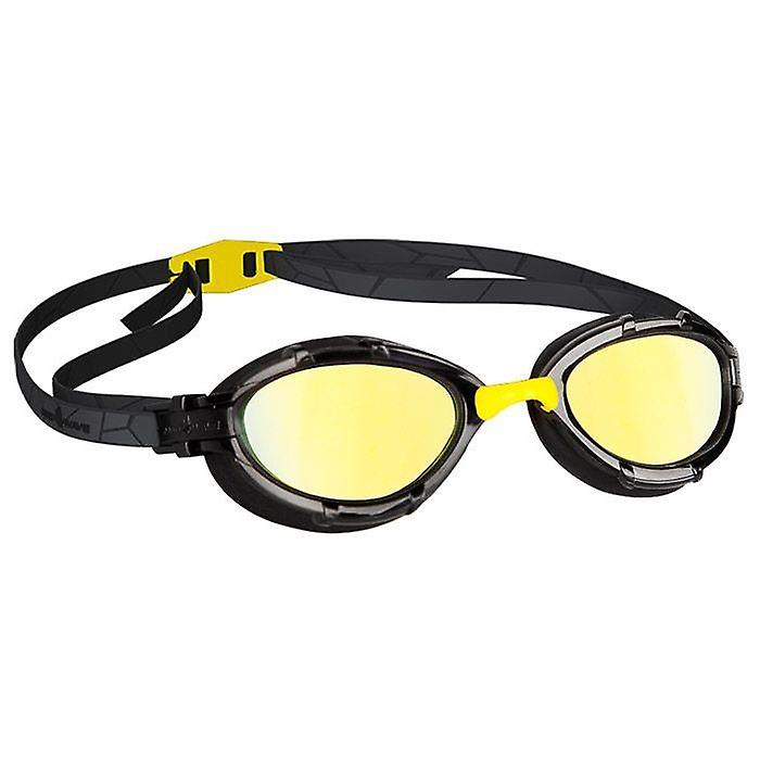Mad Wave Triathlon Mirrored Goggles - Yellow - Unisex