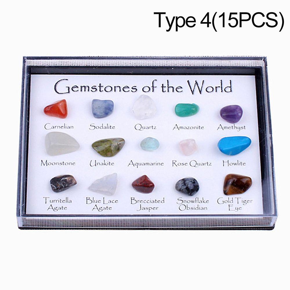 8/12/15 قطعة 1 صندوق معادن من العالم الكوارتز كريستال عينة معدنية عينات خام الحجر الطبيعي هدية الأحجار الكريمة الخام القابلة للتحصيل